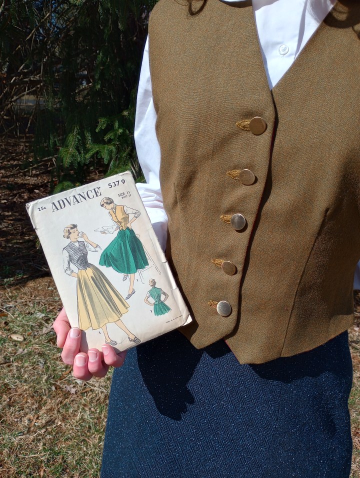 Making a Weskit from 1950s Vintage&nbsp;Patterns